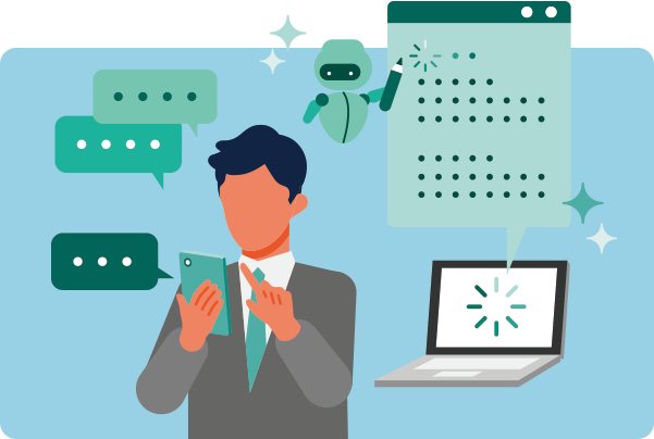 生成AI機能搭載で業務が効率化